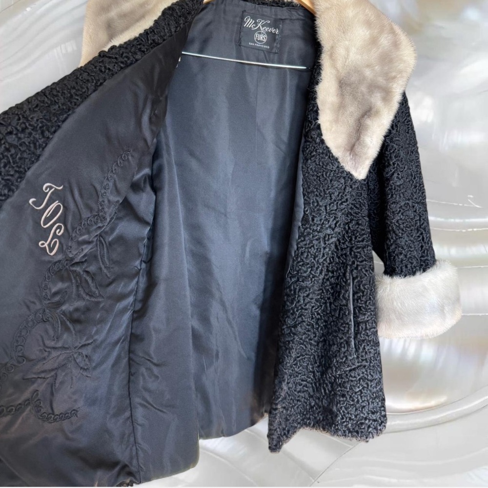 70โs Persian Lamb & Mink Coat - Picture 6 of 7